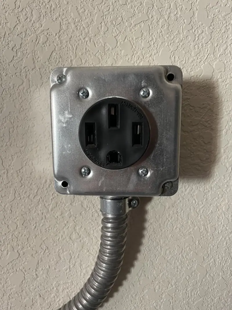 NEMA 14-50 outlet installed for Smart Home Electrical in Buford
